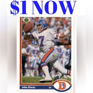 John Elway 1991 Upper Deck Denver Broncos NFL Football Card